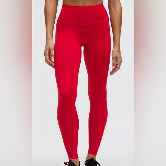 lululemon athletica Pants - Lululemon Red Align Leggings 25”